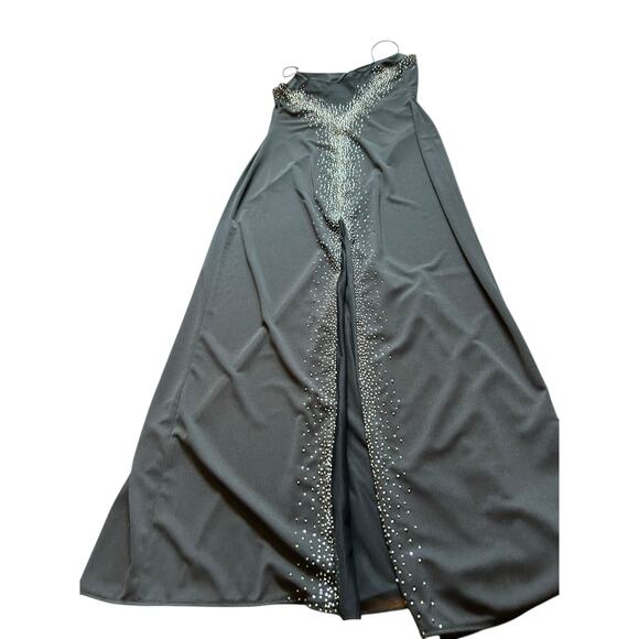 Dave and Johnny Black Sparkle Gown - Size 13/14 - Picture 11 of 16